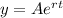 y= A e^{rt}