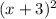 (x+3)^2