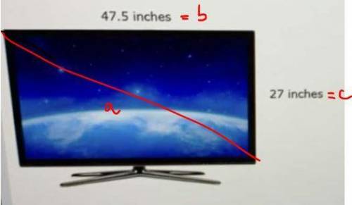 Television sizes are labeled by the measure of the diagonal