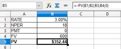 Find the present value of $600 due in the future under each of these conditions: 6% nominal rate, se