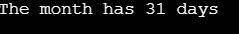 Days in a Month Write a class named MonthDays. The class’s constructor should accept two arguments: