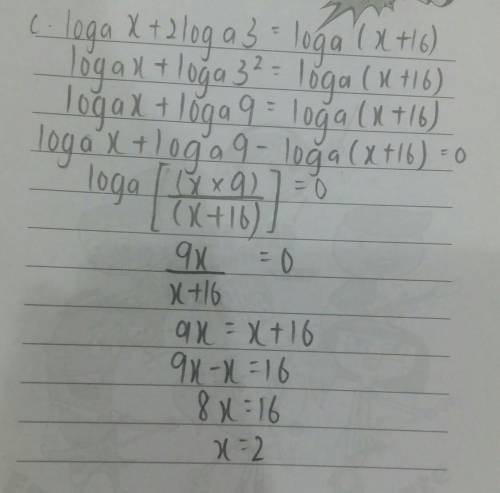 If you're good at logarithms pls help meeee with question c  pls show full working out ;)