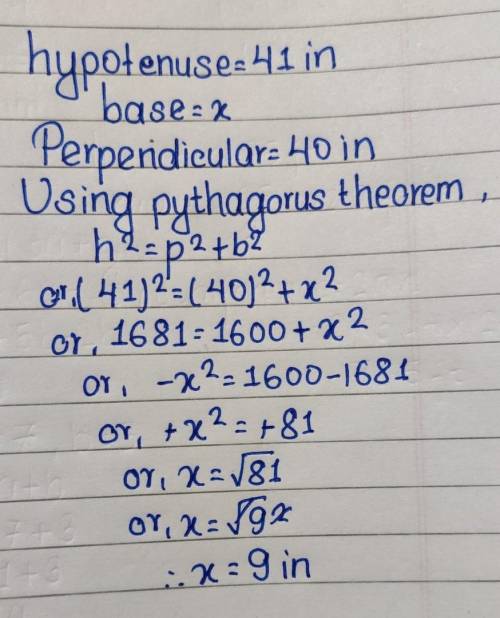 Find the x in the tringle