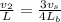 \frac{v_2}{L} =  \frac{3 v_s}{4 L_b }