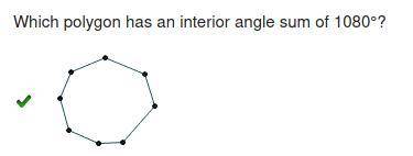 Which polygon has an interior angle sum of 1080°?