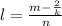 l = \frac{m  - \frac{2}{k} }{n}   \\  \\