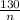 \frac{130}{n}