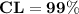 \mathbf{CL = 99\%}