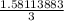 \frac{1.58113883}{3}