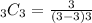 _3 C_3 =\frac{3}{(3-3)3}