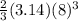 \frac{2}{3} (3.14)(8)^3