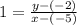 1 = \frac{y-(-2)}{x-(-5)}