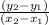 \frac{(y_2-y_1)}{(x_2-x_1)}