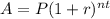 A = P(1+r)^{nt}