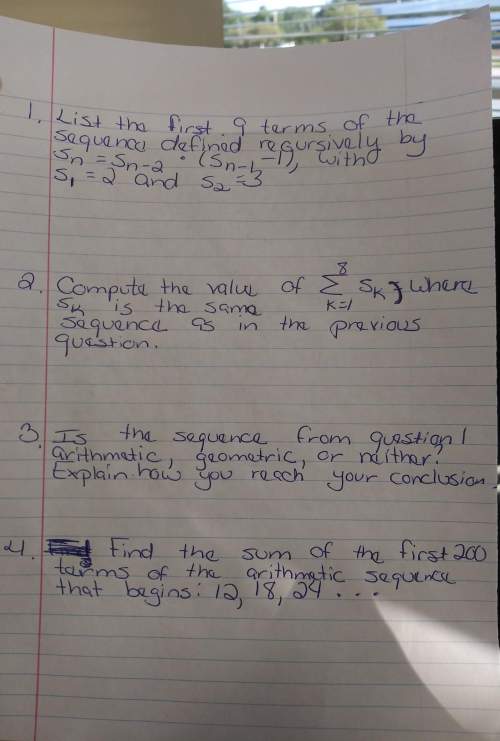 Ineed on this questions. these sequences are hard.