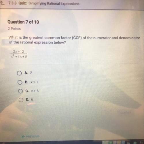 What is the greatest common factor (gcf) of the numerator and denominator of the rational expr