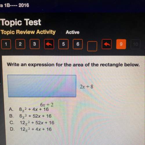 Write an expression for the area of the rectangle below.