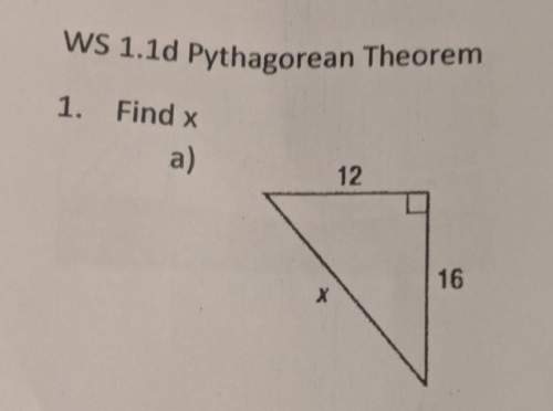 Pythagorean theorem! i slacked off very the weekend trying to sleep cause i've been overworked