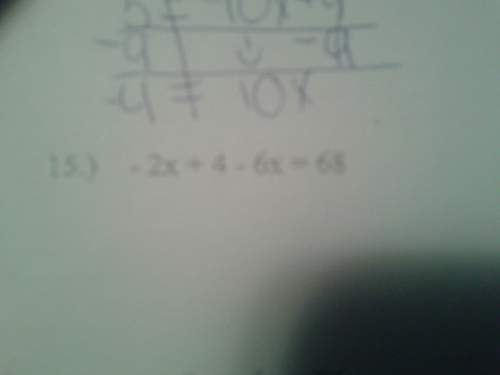 How do you do this algebra equation  2x+4-6x=68?