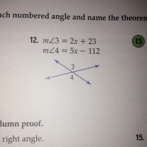 Ind  find the measure of each numbered angle and name the theorem used that justify your