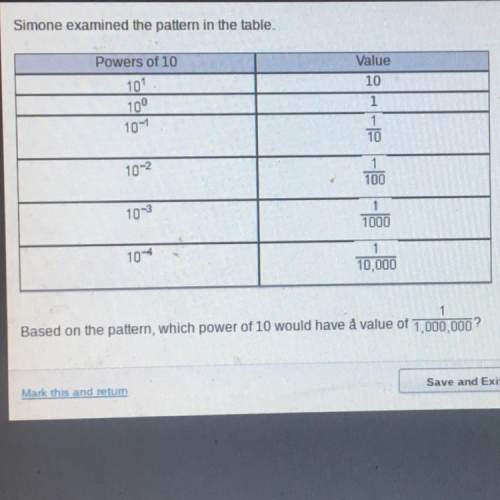 Answers are a. 10^-6 b. 10^-5 c.10^5 d.10^6