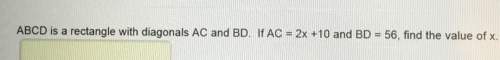 With diagonals ac and if ac and 30 the value of x. c