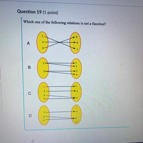 Witch one of the following relations is not a functions