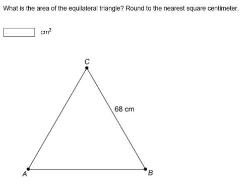 What is the area of the equilateral triangle?