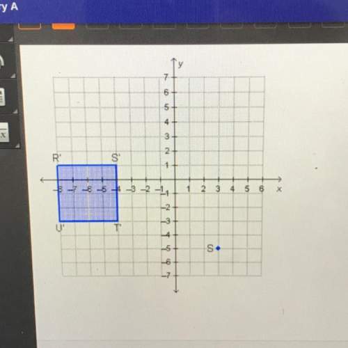 Square rstu is translated to form r's't'u', which has vertices r'(-8, 1), s'(-4,1), t'(-4,-3),