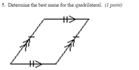 Determine the best name for the quadrilateral ?