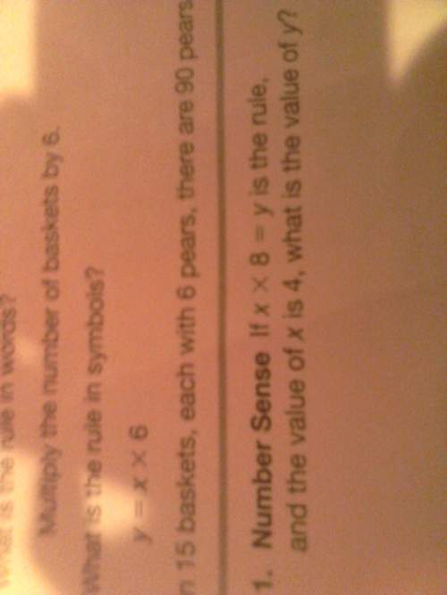 If xx8=y is the rule,and the value of x is 4, what is the value of y