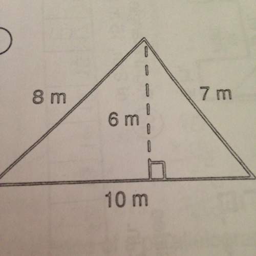 I'm pretty sure the area of this triangle is 30 m squared. can someone tell me if i am right?