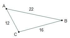 Need asapconsider the triangle. which shows the order of the angles from smallest to largest?