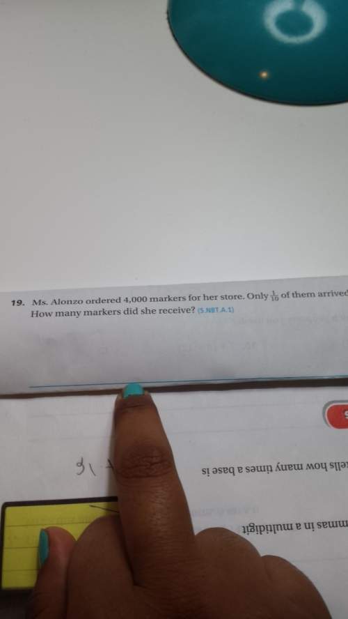 Ms.alonzo ordered 4,000 markers for her store. only one tenth of them arrived . how many markers did