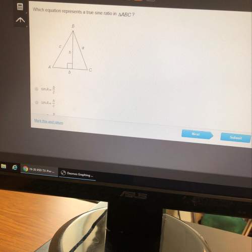 Witch equation represents a true sine ratio in abc