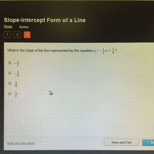 What is the slope of the line represented by the equation ?
