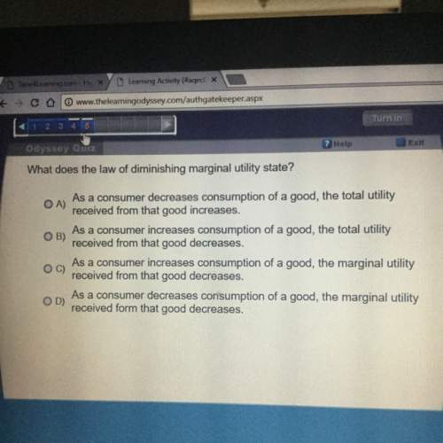 What does the law if diminishing marginal utility state?