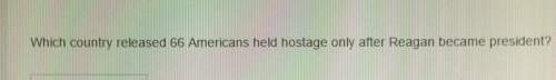 Which country released 66 americans held hostage only after reagan became president?