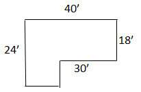 Ialways mess up on these. find the area of the figure a. 960 ft squared b. 1,680 f