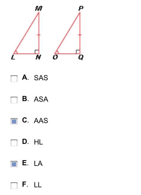 [plsss which congruence theorems or postulates could be given as reasons why lmn is congruent to op