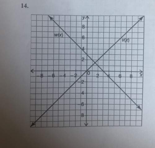 Write an equation for w(x) in terms of v(x) need with 12, 13, and 14. explain how you
