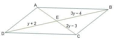 The parallelogram shown represents a map of the boundaries of a natural preserve. walking trails run