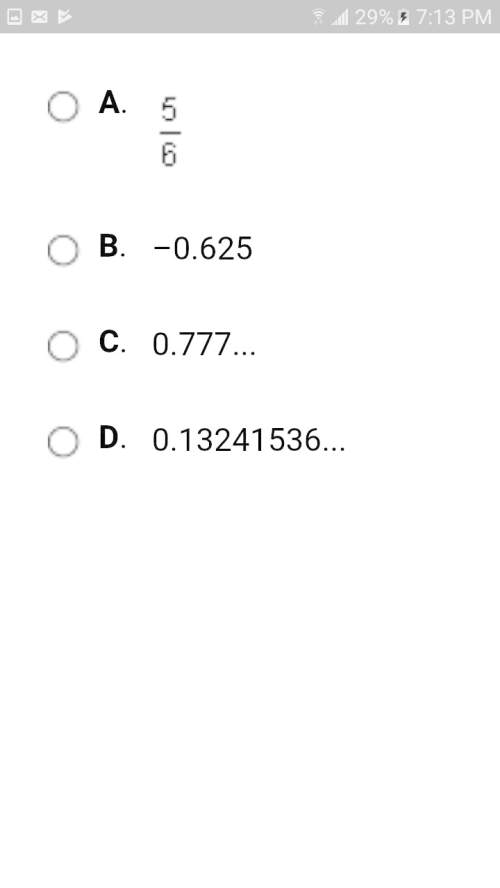 Which number produces an irrational number when added to 5/8?