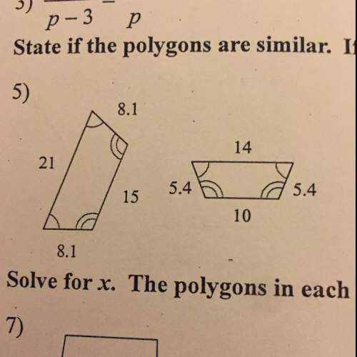 State if the polygons are similar. if they are, give the scale factor.