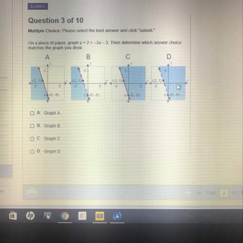 Determine which answer matches the graph