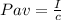 Pav = \frac{I}{c}