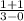 \frac{1+1}{3-0}