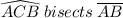 \widehat{ACB} \:bisects\: \overline{AB}