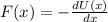 F(x)=-\frac{dU(x)}{dx}