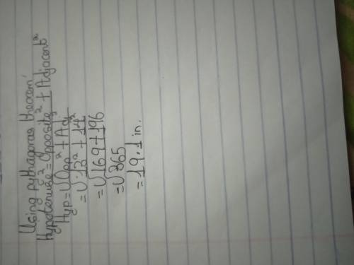 Find the perimeter of the right triangle. If necessary, round to the nearest tenth.

A right triangl